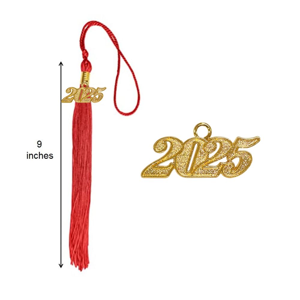 2025 Graduation Cap Tassel with Year Charm - Happy Secret Graduation Tassel Accessories for High School & College Ceremonies - Perfect for Graduates, Commencement Decor & Photo Props