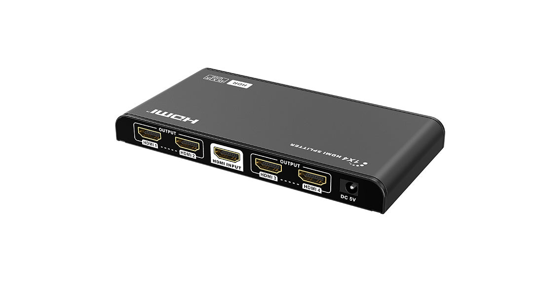 4K 60Hz HDMI Splitter 4 Ports - Ultra HD Video Distribution for Home Theater, Gaming & Multi-Screen Setup