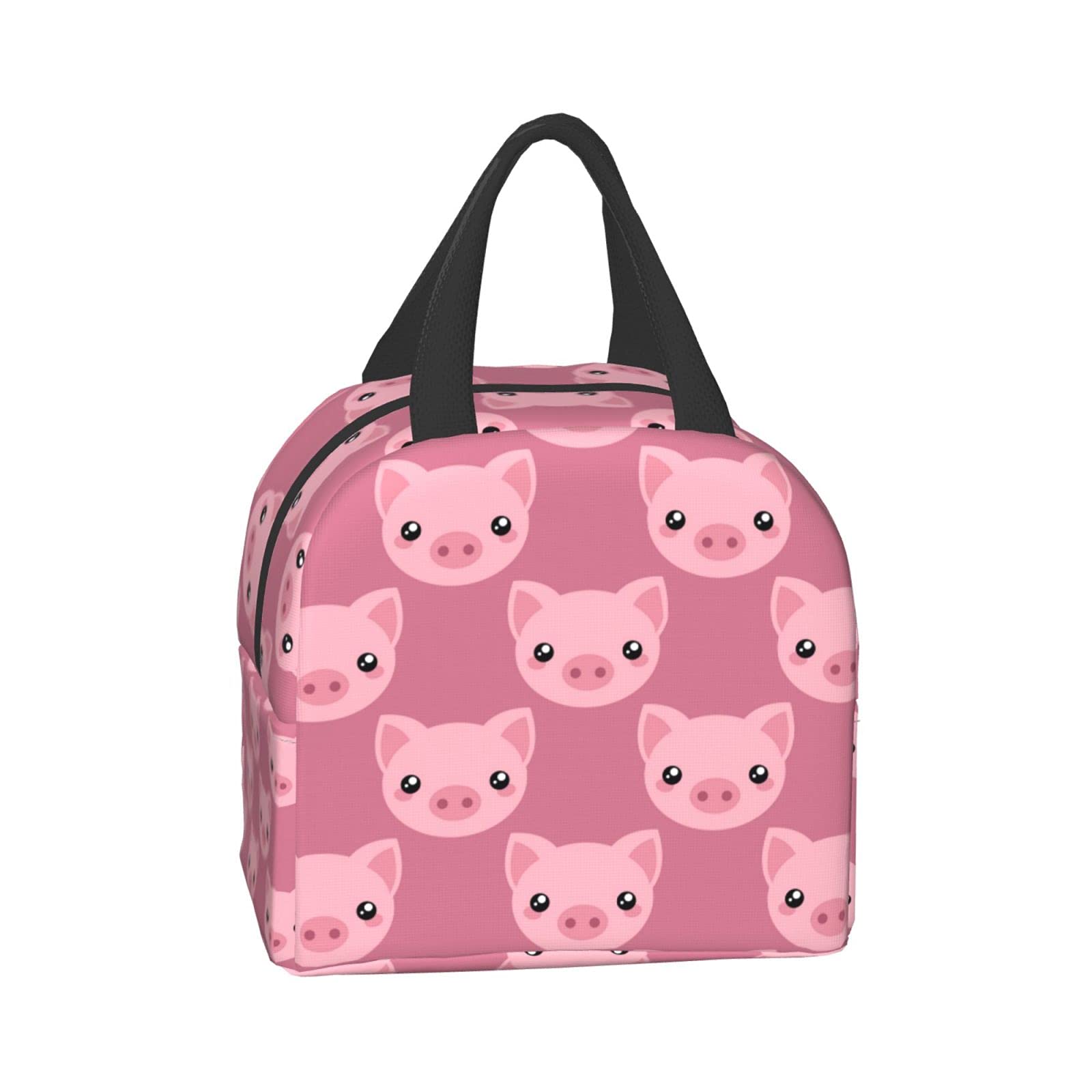 Insulated Cute Cartoon Pig Lunch Box for Kids - Reusable Thermal Lunch Bag for Boys & Girls, Perfect for School, Camping, Hiking, Picnic, Beach & Travel - Ideal for Keeping Food Fresh All Day