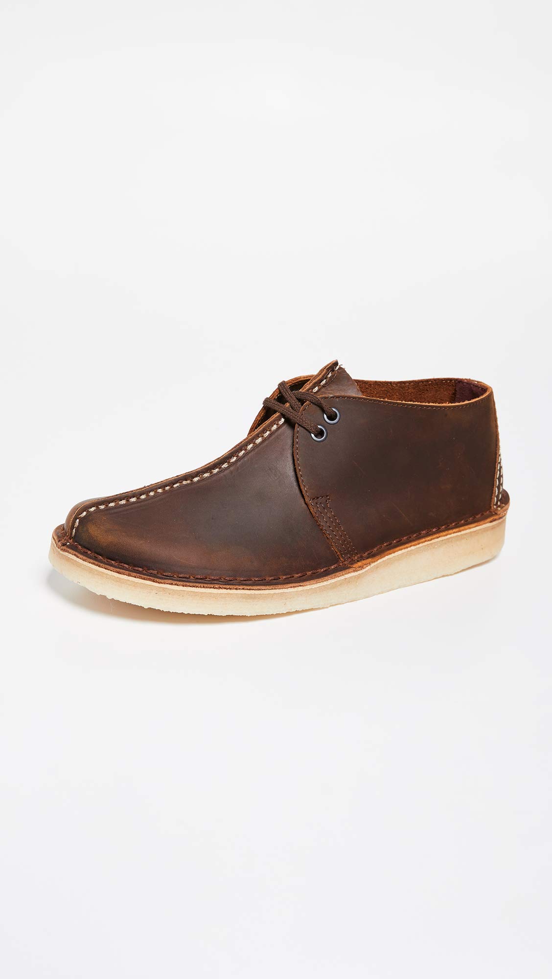 Clarks Men's Desert Trek Moccasin Shoes - Comfortable Casual Loafers for Walking, Travel & Everyday Wear | Premium Leather Slip-Ons for Men