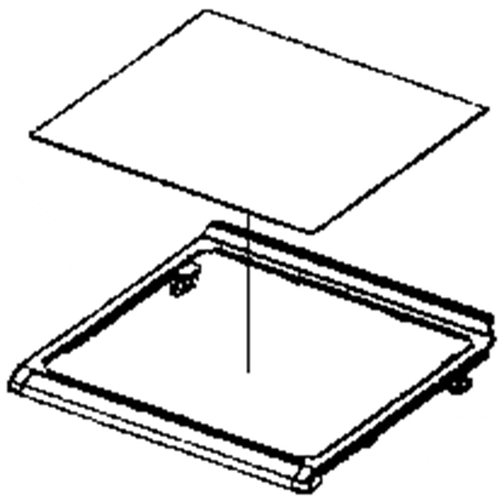 Genuine OEM SAMSUNG DA97-06439A Refrigerator Shelf Replacement Part - Compatible with Samsung Refrigerators - Perfect for Kitchen Storage & Organization