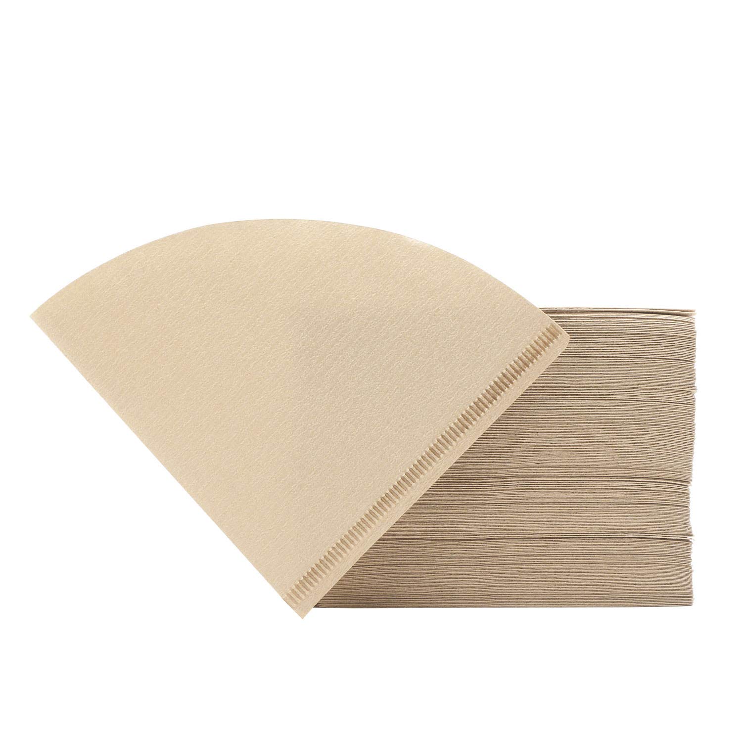 Segarty #2 Cone Coffee Filters, 200 Count - Unbleached Natural Brown Paper Filters for 2-4 Cup Pour Over Coffee Makers | Perfect for Home Brewing, Office Use & Camping Trips