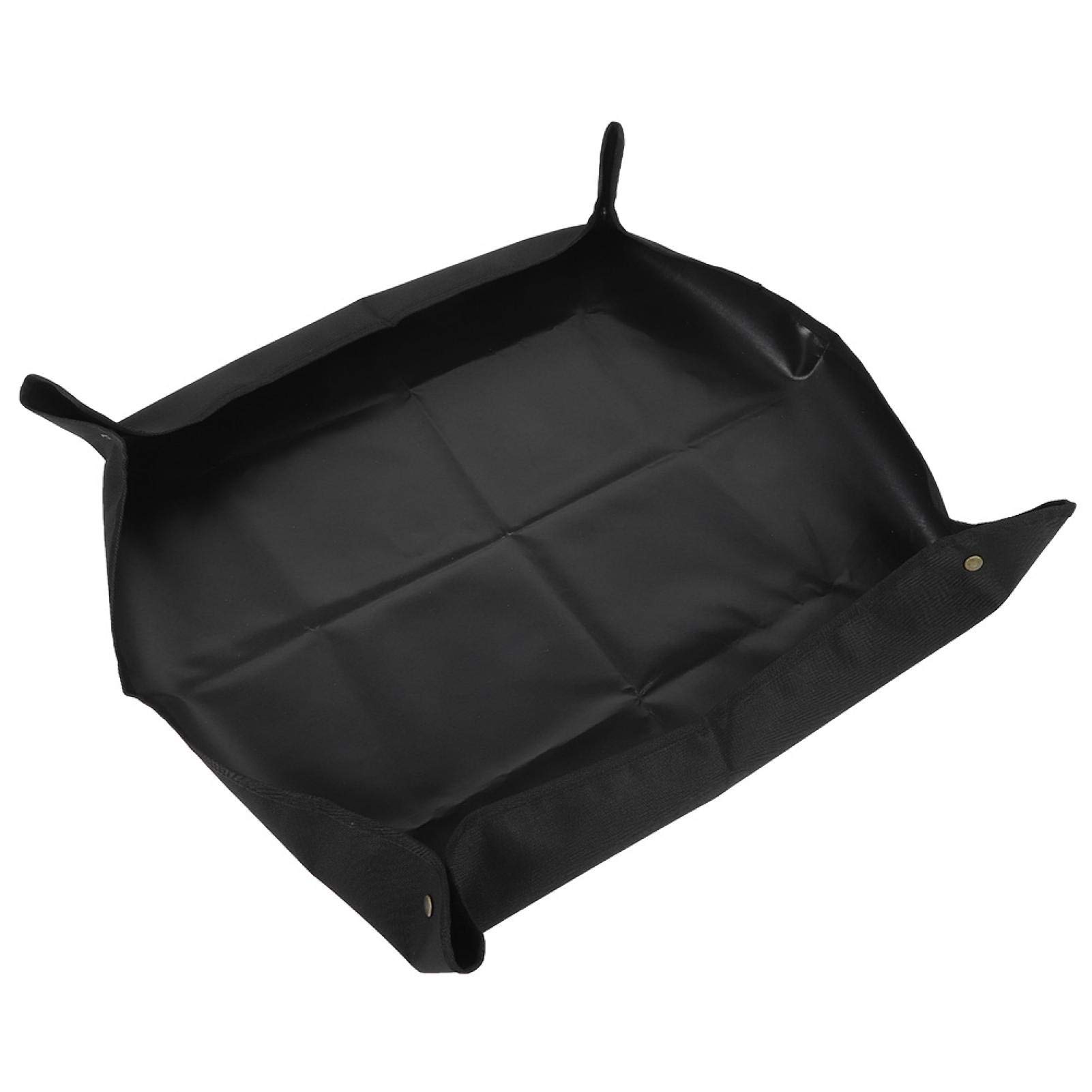 Yosoo Foldable Plant Potting Mat - Black Gardening Repotting Tray for Indoor Plants, Flowers & Succulents | Portable Transplanting Mat for Mess-Free Gardening, Home & Greenhouse Use