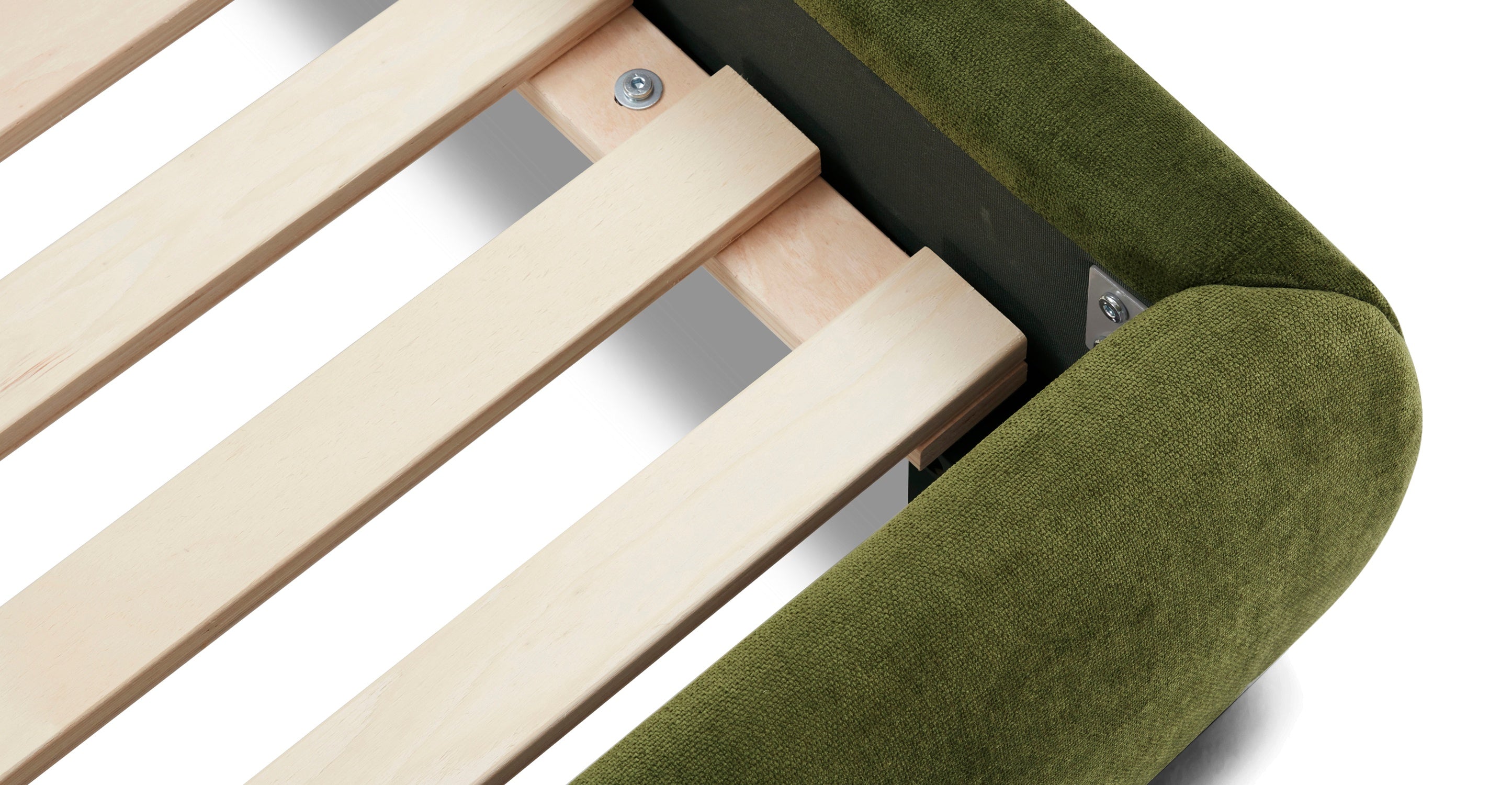 Genoa Queen Size Bed Frame - Modern Platform Bed with Upholstered Headboard, Sturdy Wooden Slats - Perfect for Master Bedroom, Guest Room, or Apartment