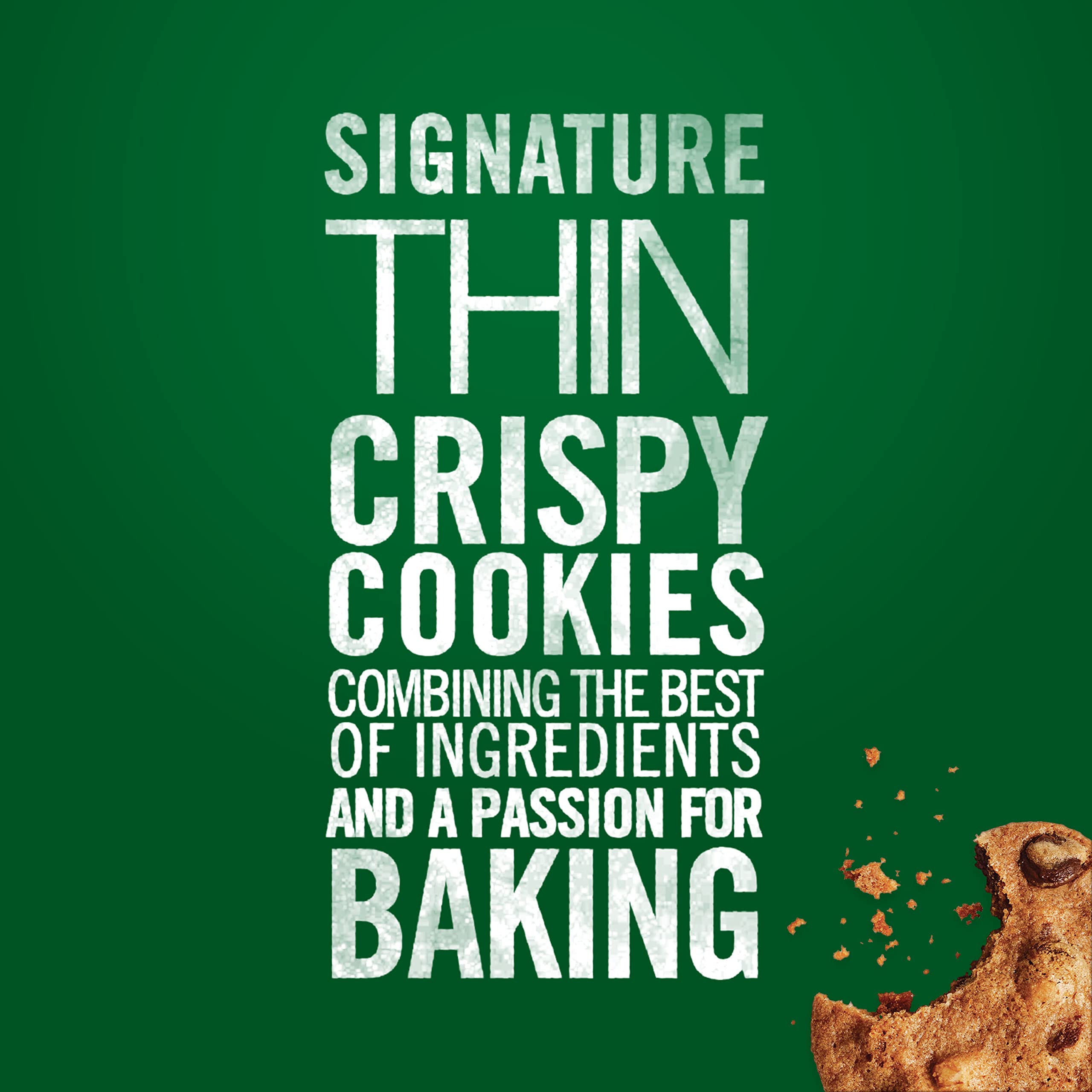 Tate's Bake Shop Walnut Chocolate Chip Cookies - 7 oz Pack | Crunchy Homemade Style Cookies with Walnuts & Chocolate Chips | Perfect for Snacking, Gifts & Party Desserts