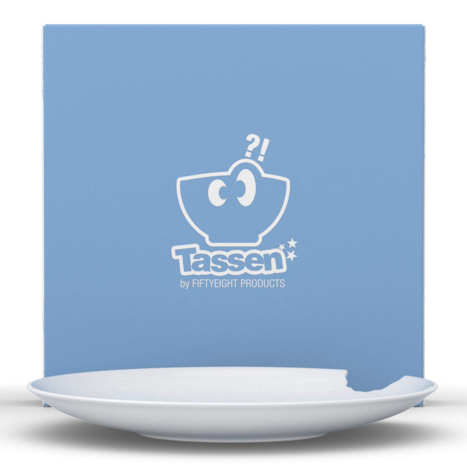 FIFTYEIGHT PRODUCTS Porcelain Deep Plates with Bite Mark Design - 9.4 Inch White Dinner Plates (Set of 2) - Elegant Tableware for Restaurants, Home Dining & Special Occasions