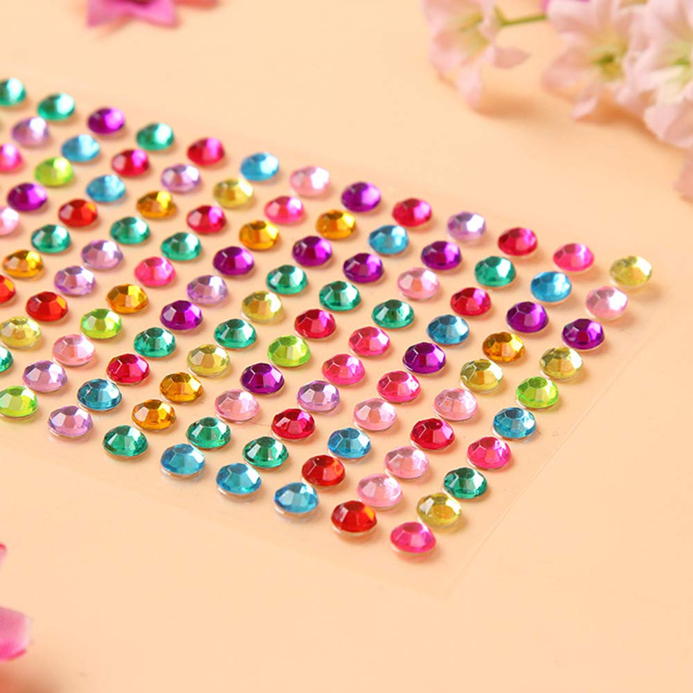 365pcs Self-Adhesive Gem Stickers for Kids Crafts & DIY Projects