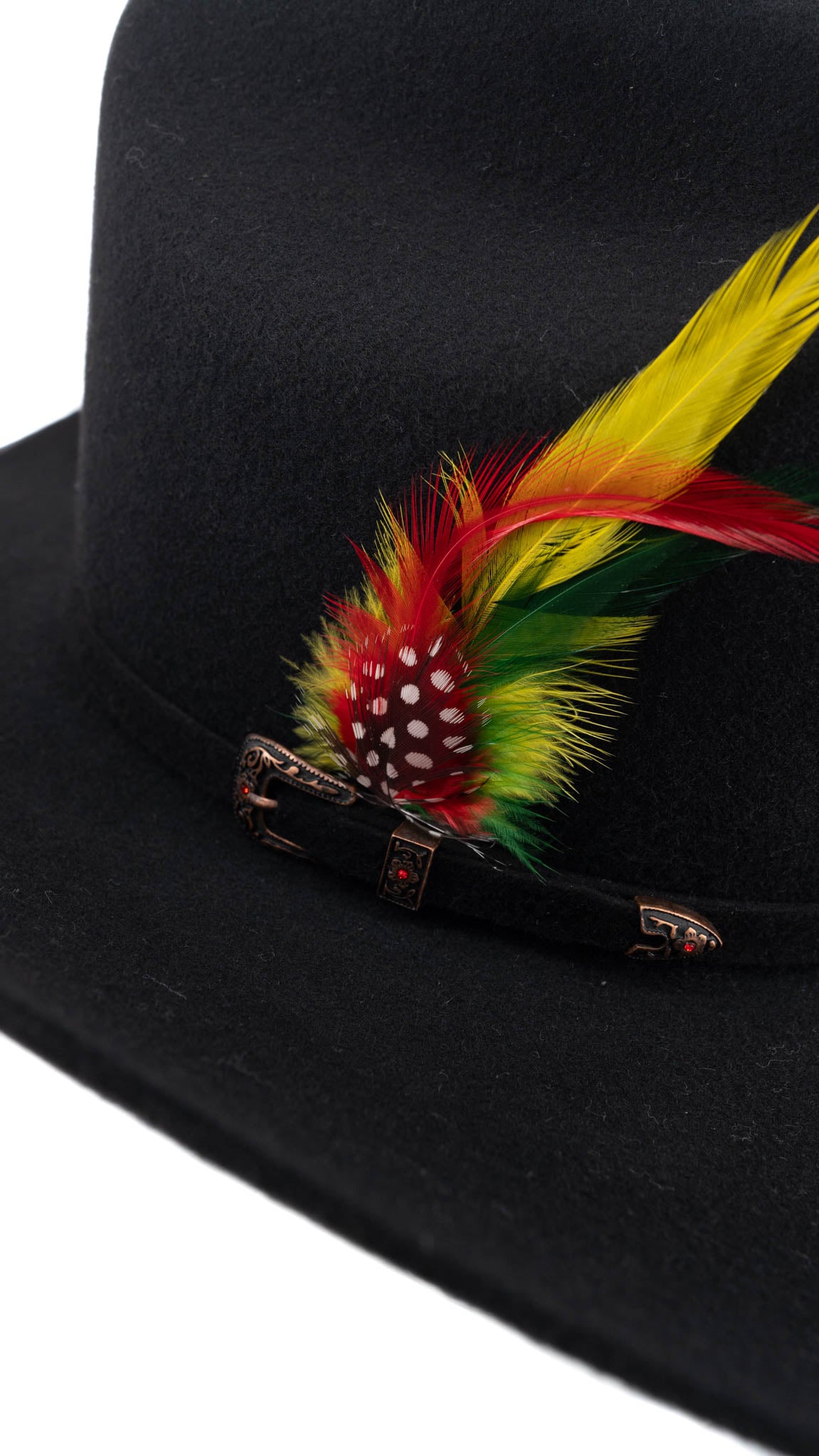 Rock'em 10X Johnson Premium Felt Cowboy Hat for Men - Western Style Rancher Hat for Outdoor, Rodeo, and Country Music Events
