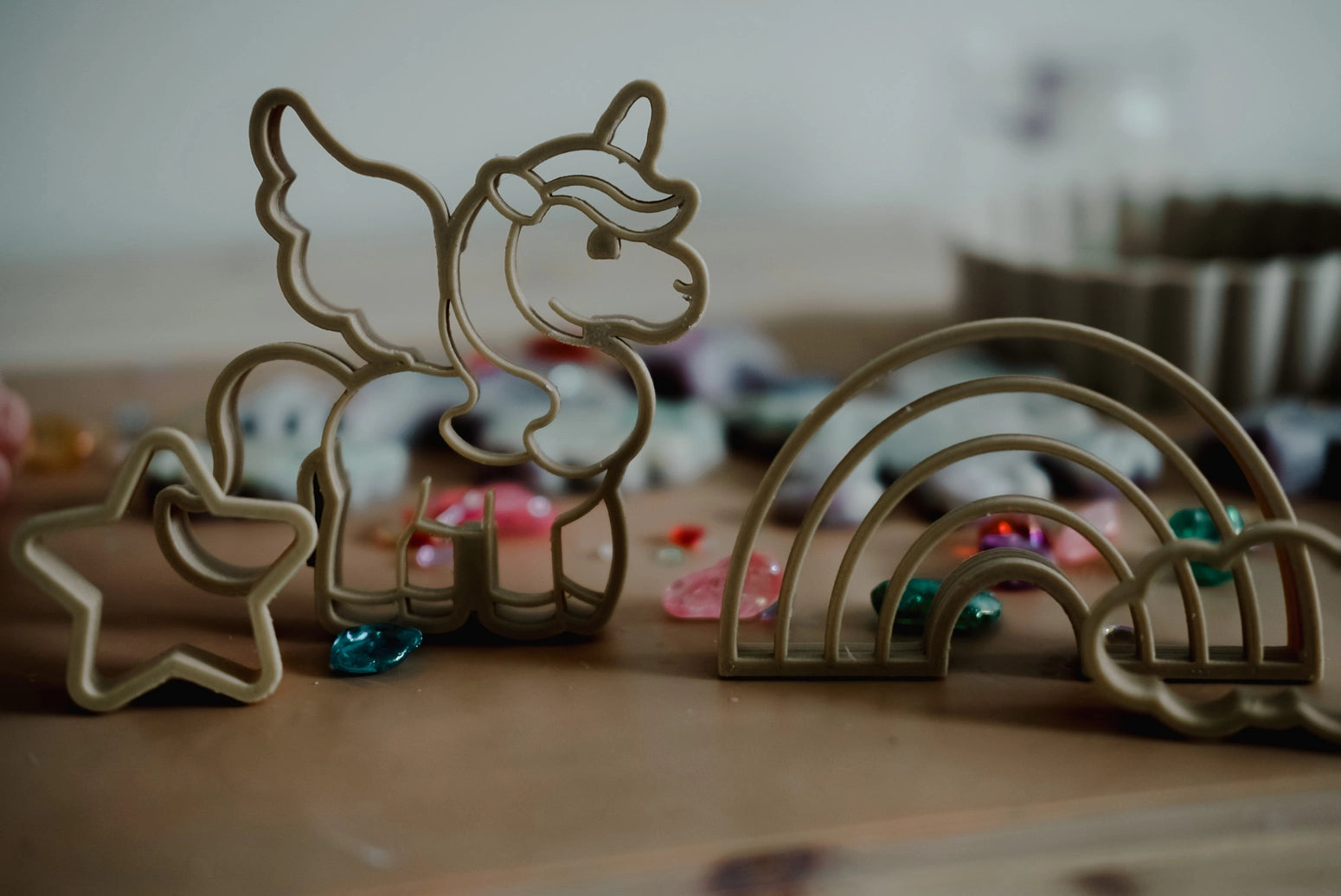Eco-Friendly Unicorn Playdough Cutter Set for Kids - Sensory Play & Creative Fun - Perfect for Birthday Gifts, Classroom Activities & DIY Crafts