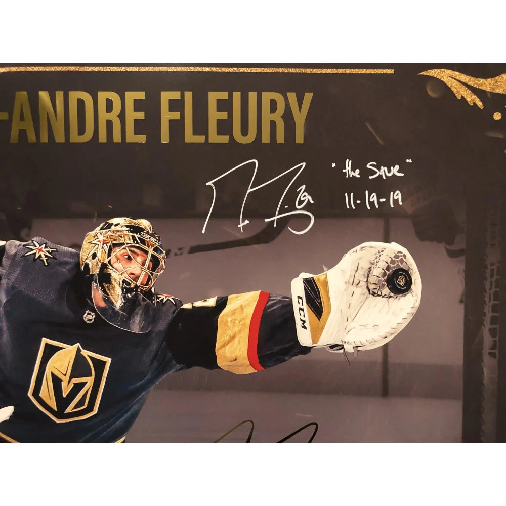 Marc Andre Fleury Signed & Inscribed 