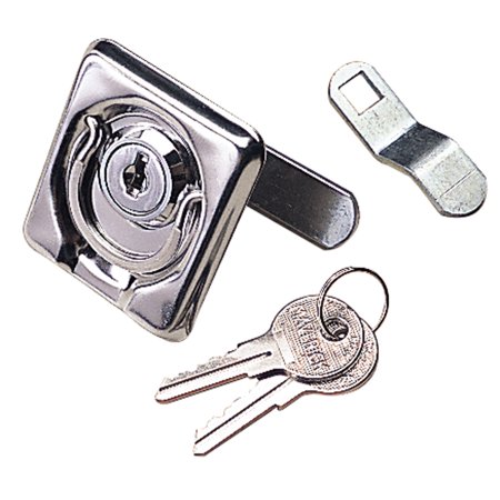 Stainless Steel Surface Mount Lift Ring Locking Hardware - Heavy Duty Lifting Hook for Construction, Marine, and Industrial Use