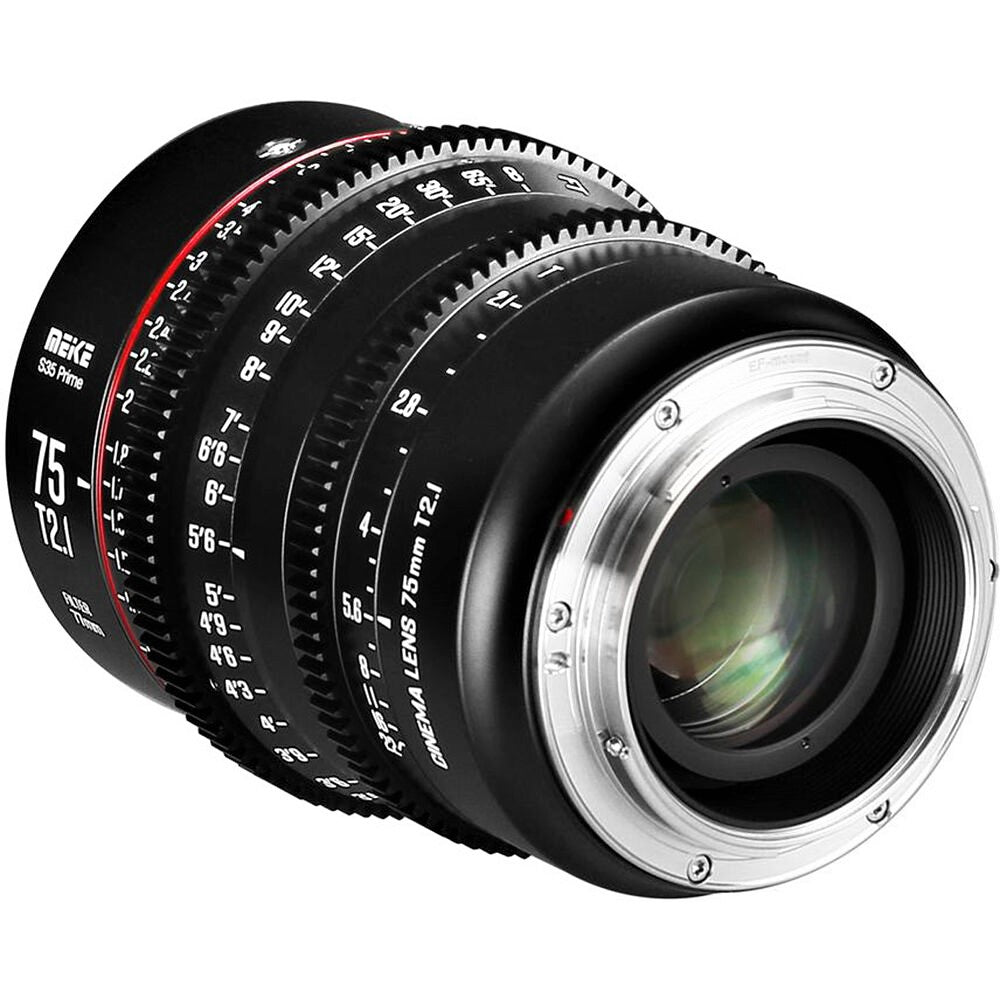 Meike 75mm T2.1 Super35 Cinema Prime Lens for PL Mount - Professional Cine Lens for Filmmaking, Videography & Photography - Perfect for Short Films, Documentaries & Studio Productions