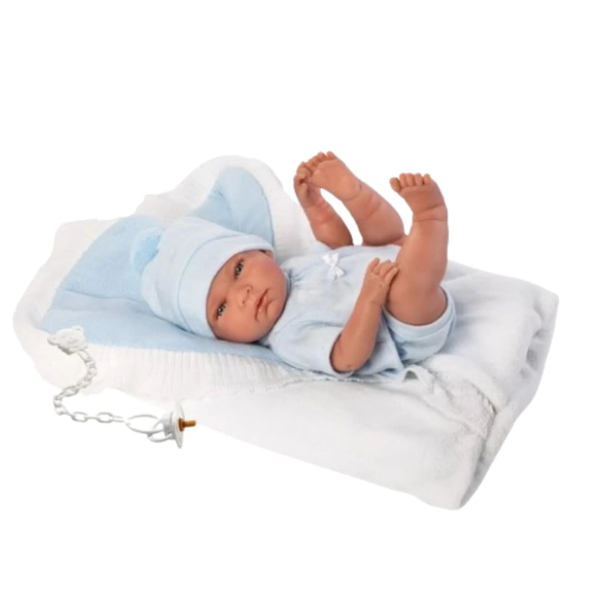 Adorable Baby Doll Lucas with Soft Reversible Blanket - Perfect for Pretend Play, Gift Giving & Nursery Decor