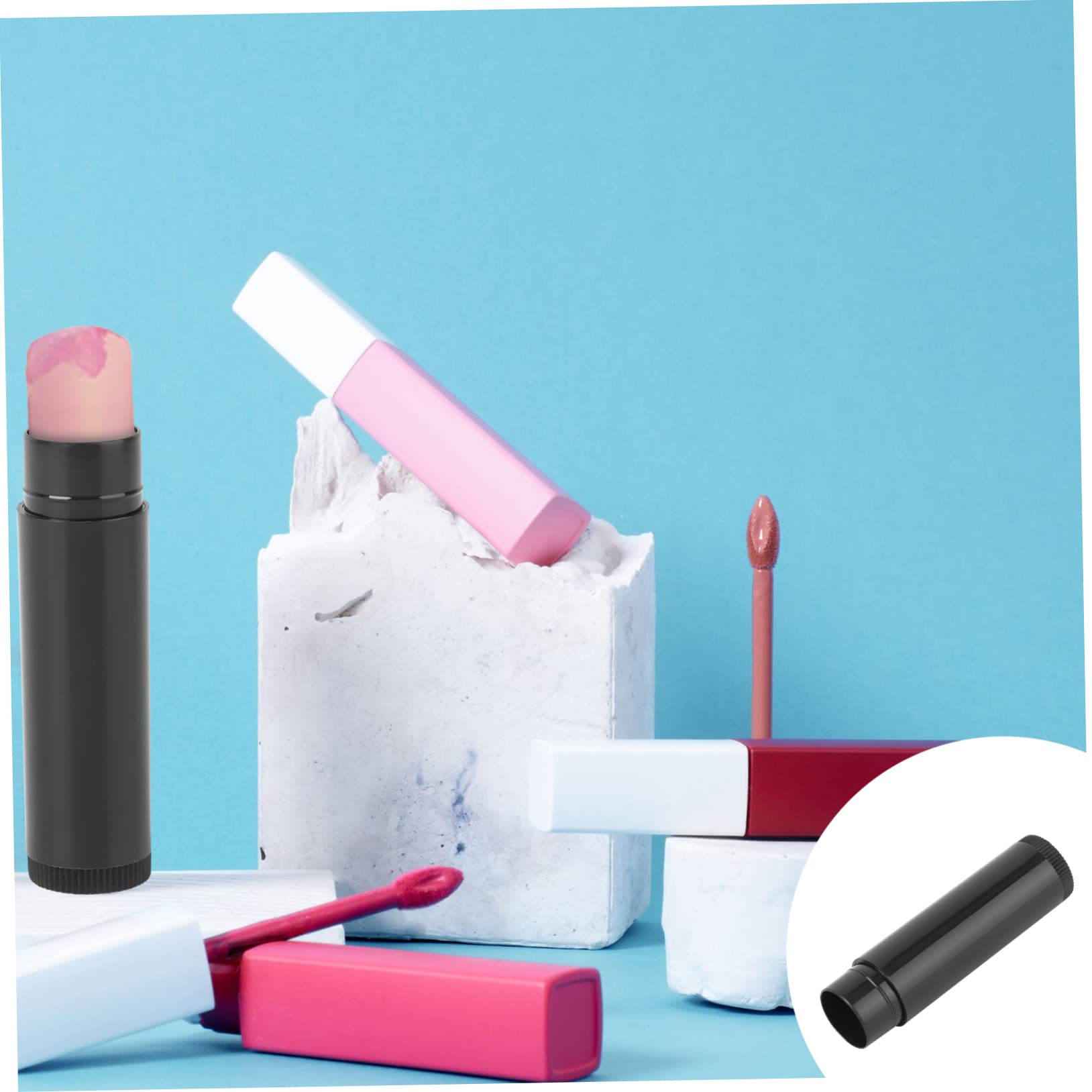 25-Piece 5g DIY Plastic Empty Tubes with Caps - Perfect for Lip Gloss, Essential Oils, Skincare & Beauty Crafting - Ideal for Home DIY Projects, Travel Containers, and Small Batch Cosmetics