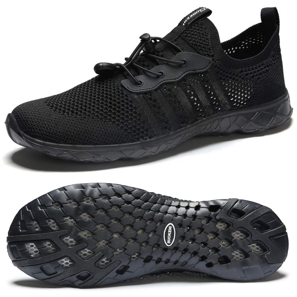 SUOKENI Women's Quick Dry Slip On Water Shoes - Lightweight Aqua Socks for Beach, Swimming, Surfing & Water Sports | Perfect for Pool, Yoga & Travel