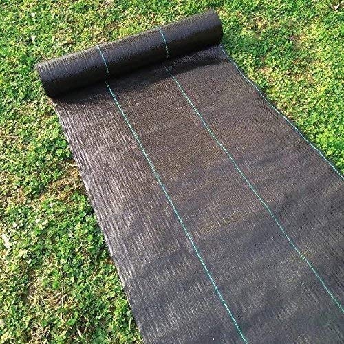 Agfabric Heavy Duty 6x300ft Landscape Fabric Weed Barrier - 3.9oz Black Ground Cover for Gardens, Lawns & Landscaping | Durable Weed Control Mat for Flower Beds, Vegetable Gardens & Pathways
