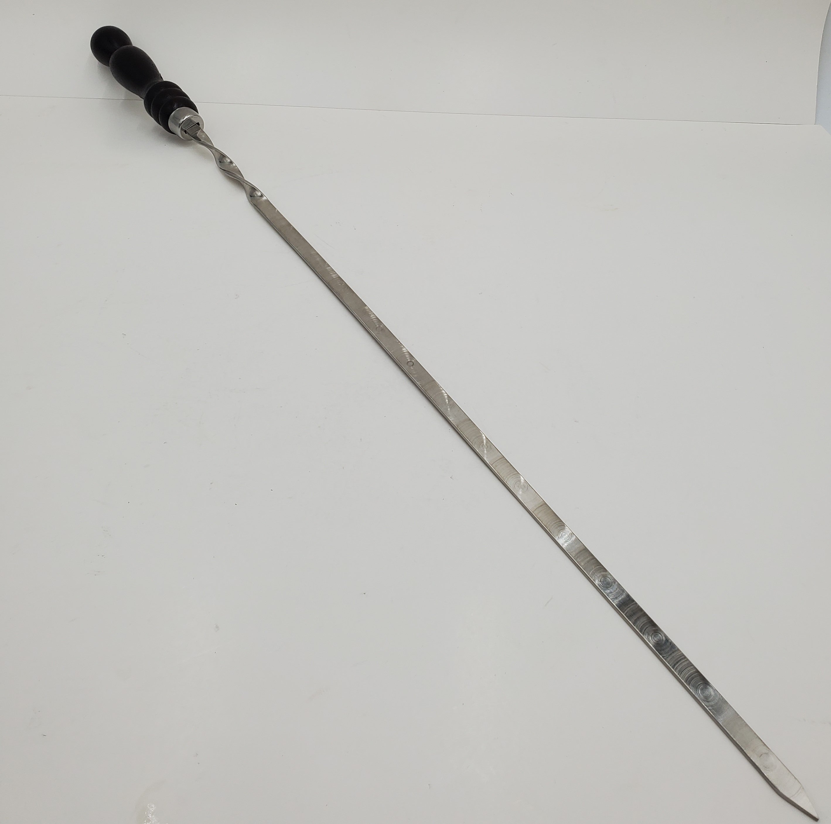 27x0.25 Inch BBQ Skewers with Wooden Handle - Perfect for Grilling, Kebabs, and Outdoor Cooking