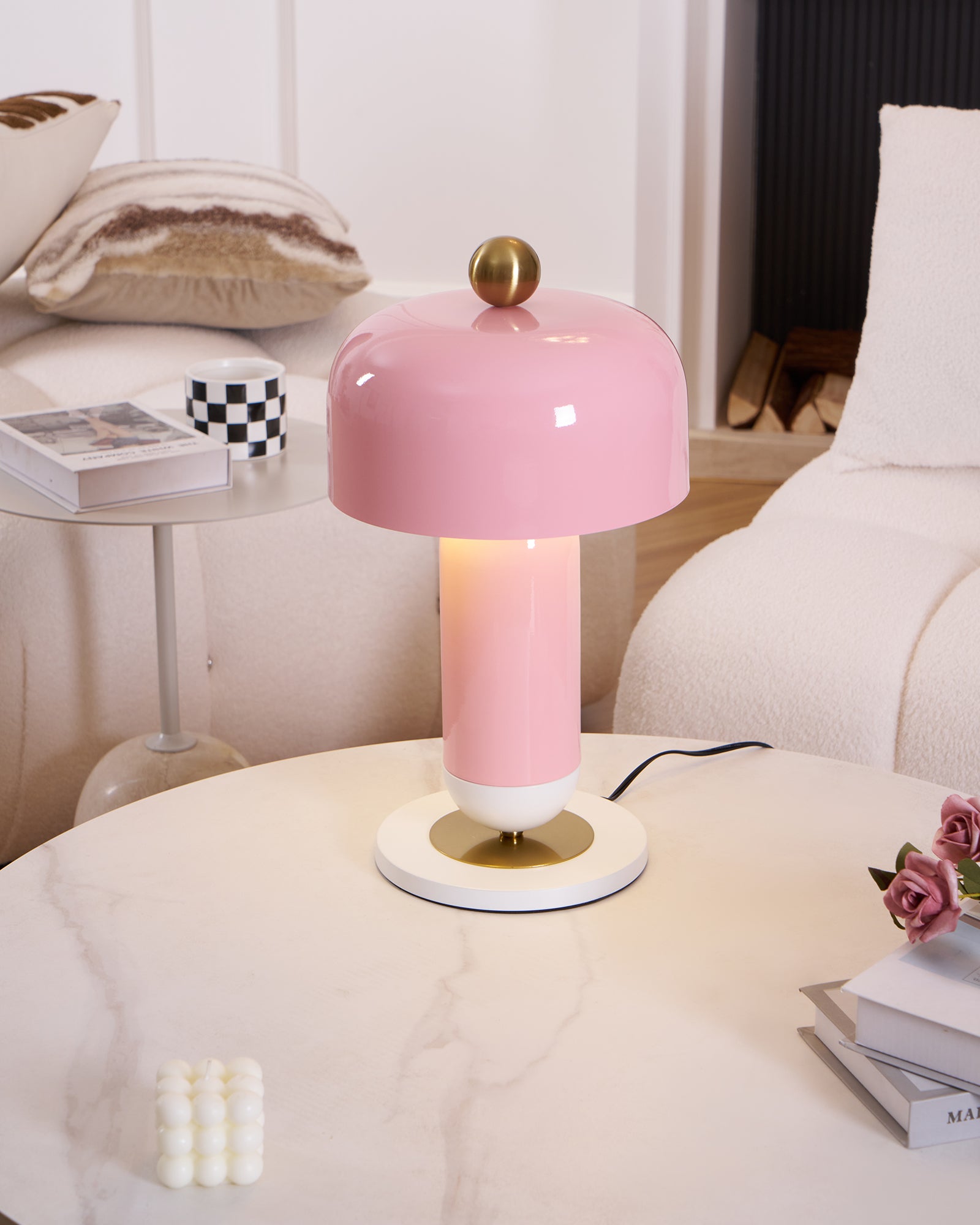 Modern Lulu Table Lamp - Adjustable LED Desk Light with USB Port, Warm White & Cool White Light, Perfect for Bedroom, Office, and Study Room Reading