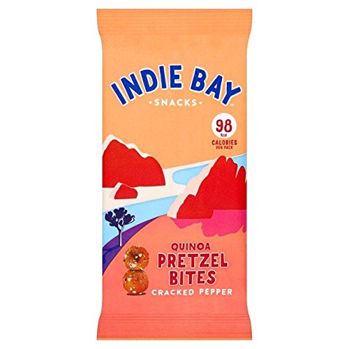 Organic Quinoa Pretzel Bites with Cracked Pepper - Gluten-Free Snack - 26g (0.05 lbs) - Perfect for Healthy On-the-Go Snacking, Office Treats & Party Favors