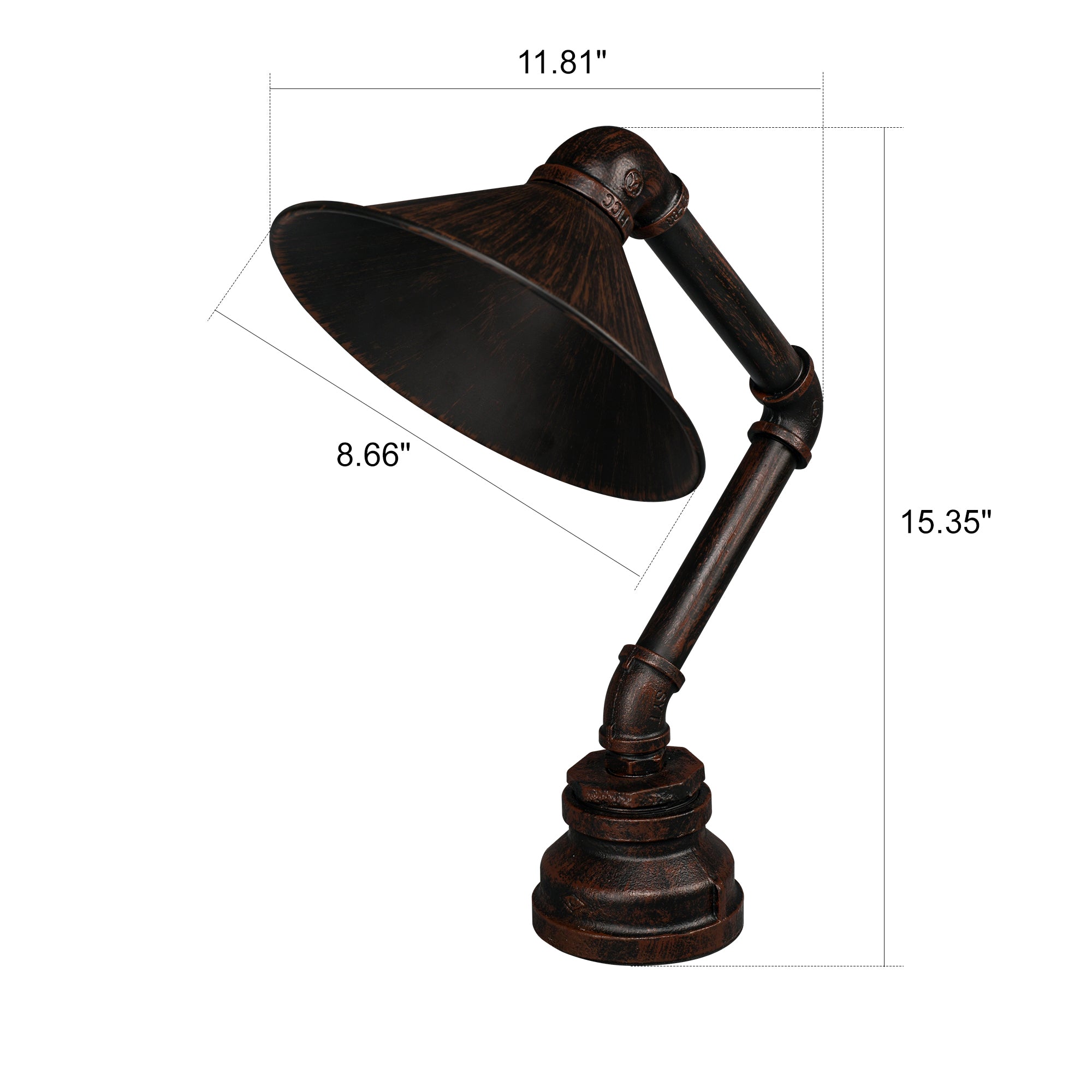 Lumina 15 Table Lamp - Modern LED Bedside Lamp with Touch Control, Dimmable Warm White Light for Bedroom, Living Room & Office Nightstand Lighting