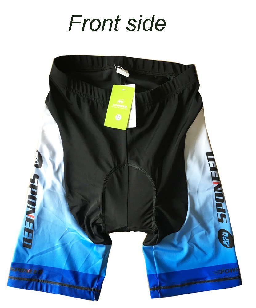 Sponeed Men's Cycling Shorts with Padded Liner - Comfortable Bike Shorts for Road & Mountain Biking - Perfect for Long Distance Cycling and Training