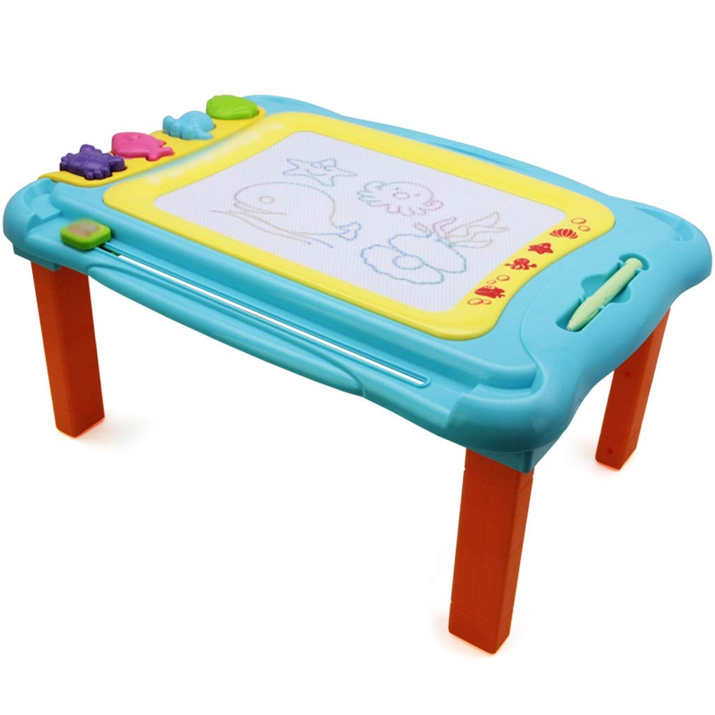 LICHUAN Magnetic Drawing Board for Kids - Large Double-Sided Doodle Board, 45.5x35.5CM Blue Writing & Graffiti Toy - Perfect for Early Education, Travel & Creative Play