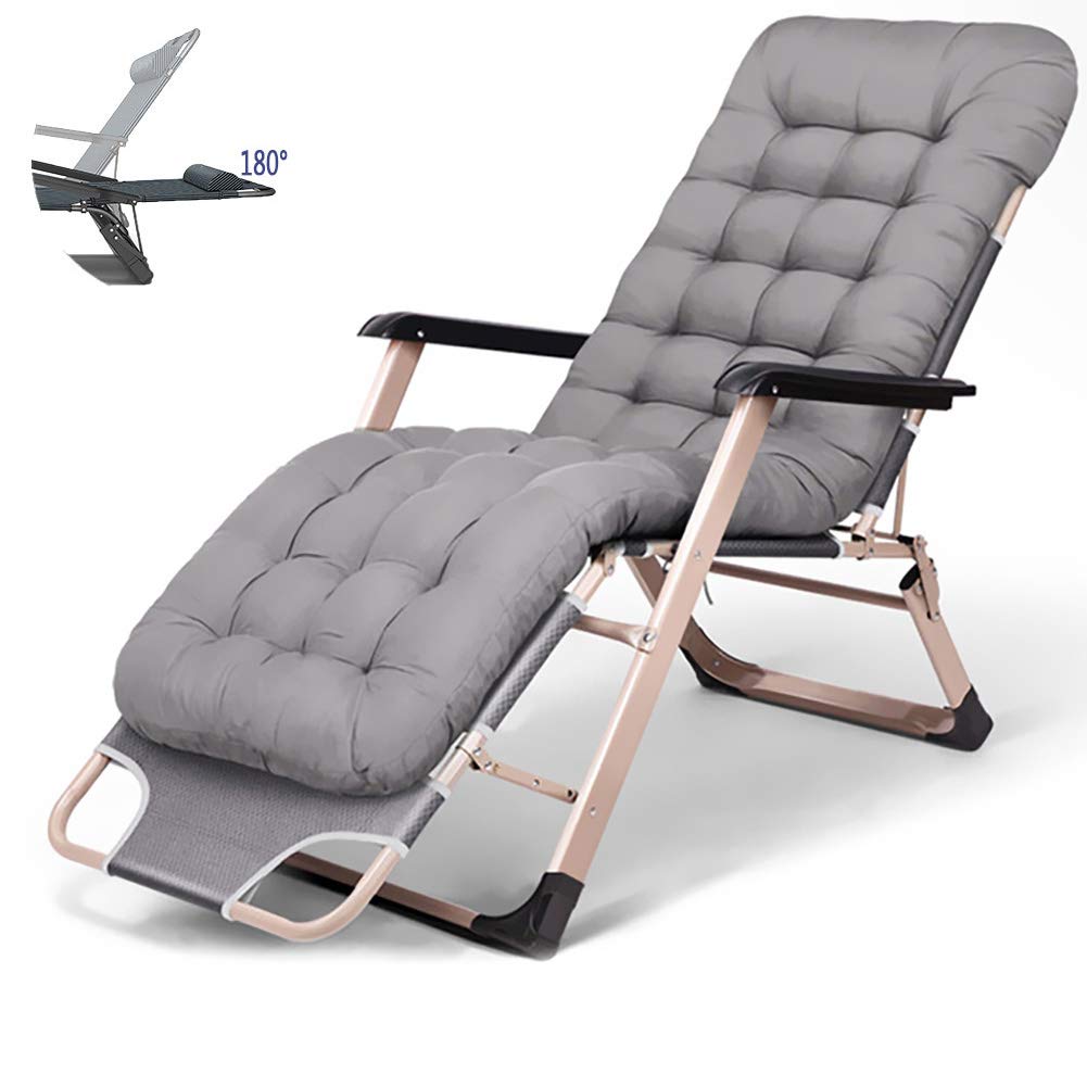 CATLXC Adjustable Folding Lounge Chair - Dark Gray Pearl Velvet Outdoor Sun Chair for Patio, Beach, Poolside & Backyard Relaxation | Portable Recliner for Sunbathing, Camping & Home Use