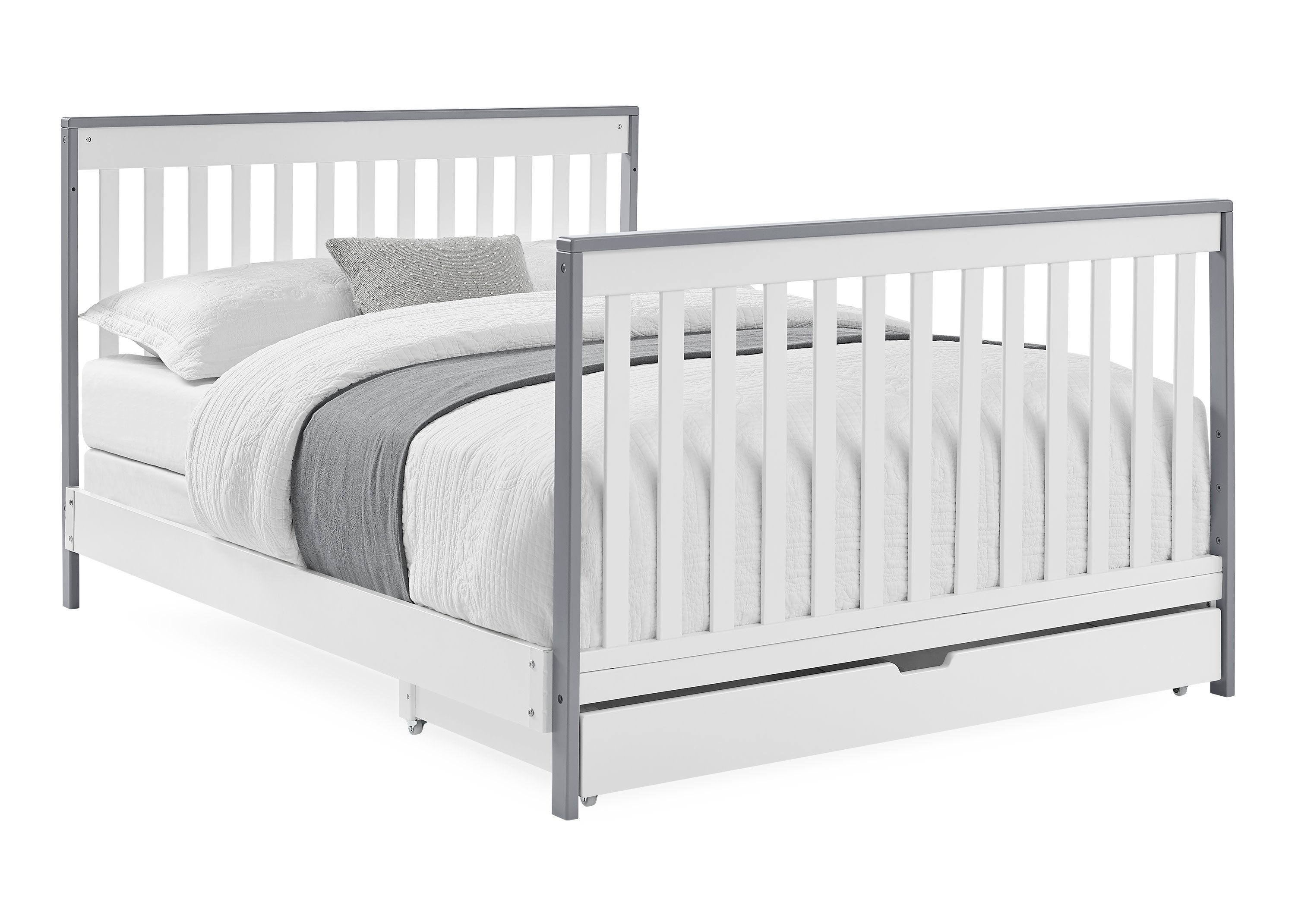Mercer 6-in-1 Convertible Baby Crib with Storage Drawer & Trundle - Nursery Furniture for Newborn to Toddler Bed | Perfect for Small Spaces & Shared Rooms