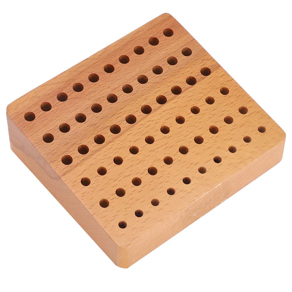 Premium Wooden Leathercraft Tool Holder - Durable Screwdriver Stand with Porous Design for Essential Tool Organization | Perfect for Workshop, Garage & DIY Projects