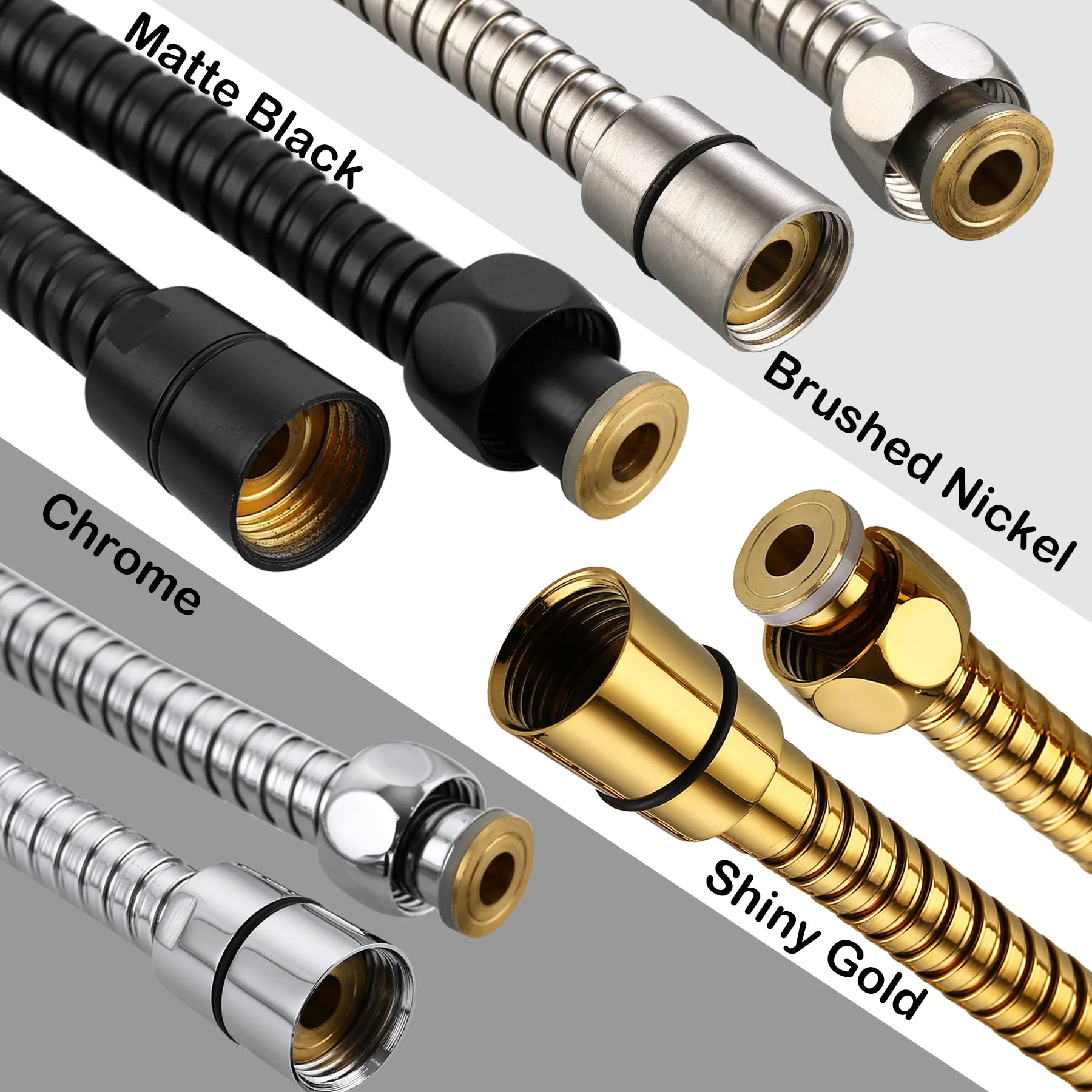 Extra Long Stainless Steel Shower Hose - 79