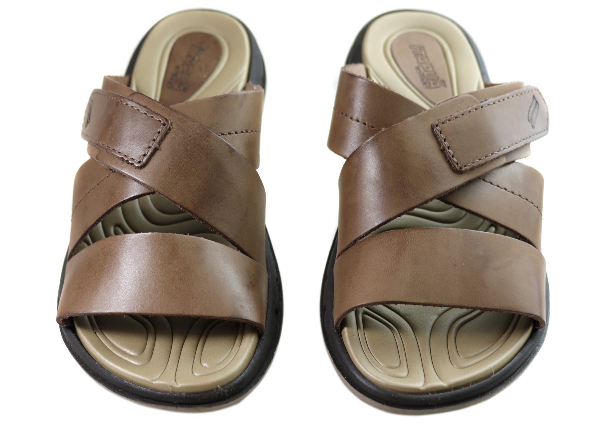 Premium Itapua Max Men's Leather Slides Sandals - Comfortable Brazilian-Made Footwear for Beach, Pool & Summer Relaxation