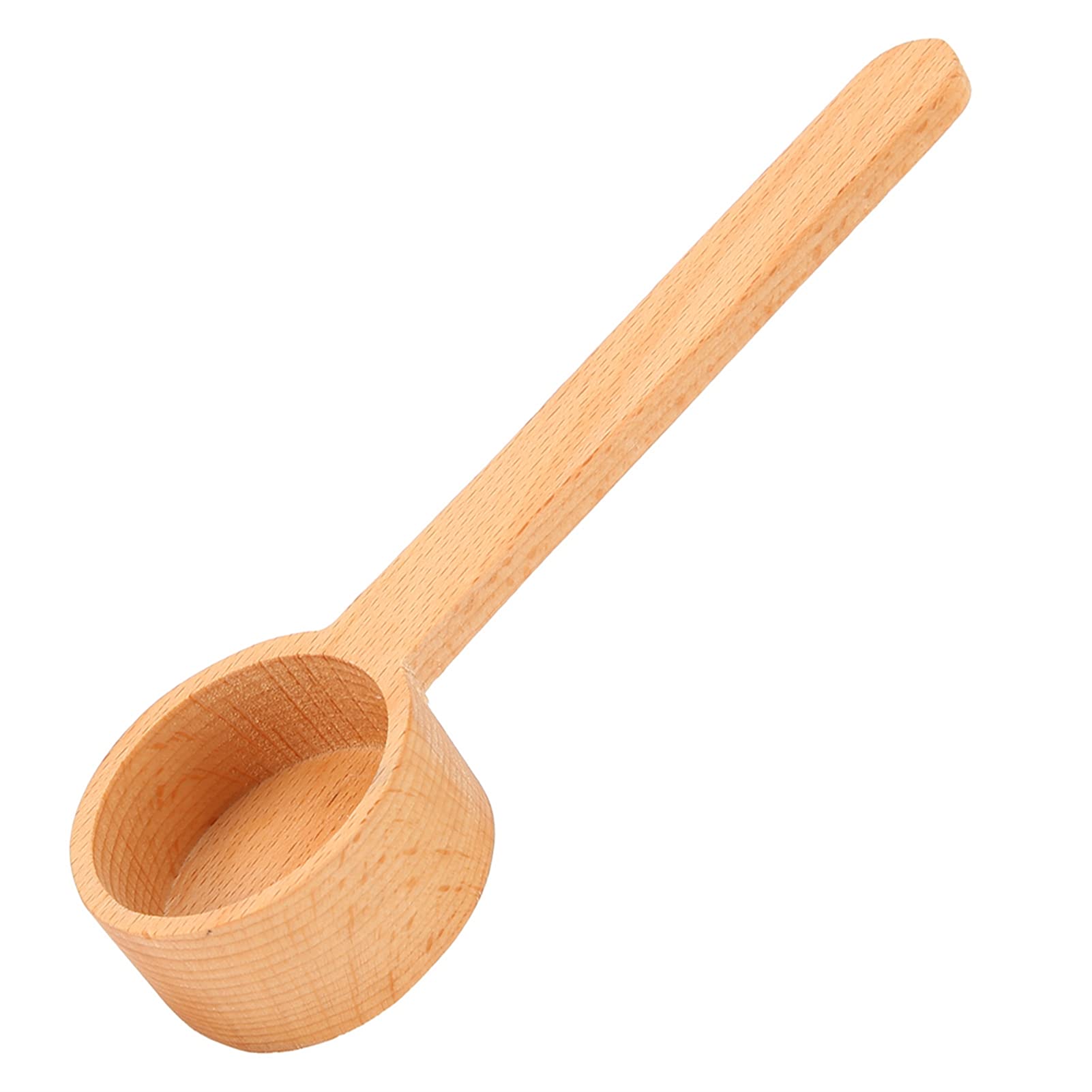 2Pcs Beech Wood Measuring Spoons Set - Perfect for Measuring Milk Powder, Tea, Oatmeal & Sugar (6.6x1.9x0.9in) - Ideal for Baking, Cooking & Coffee Making