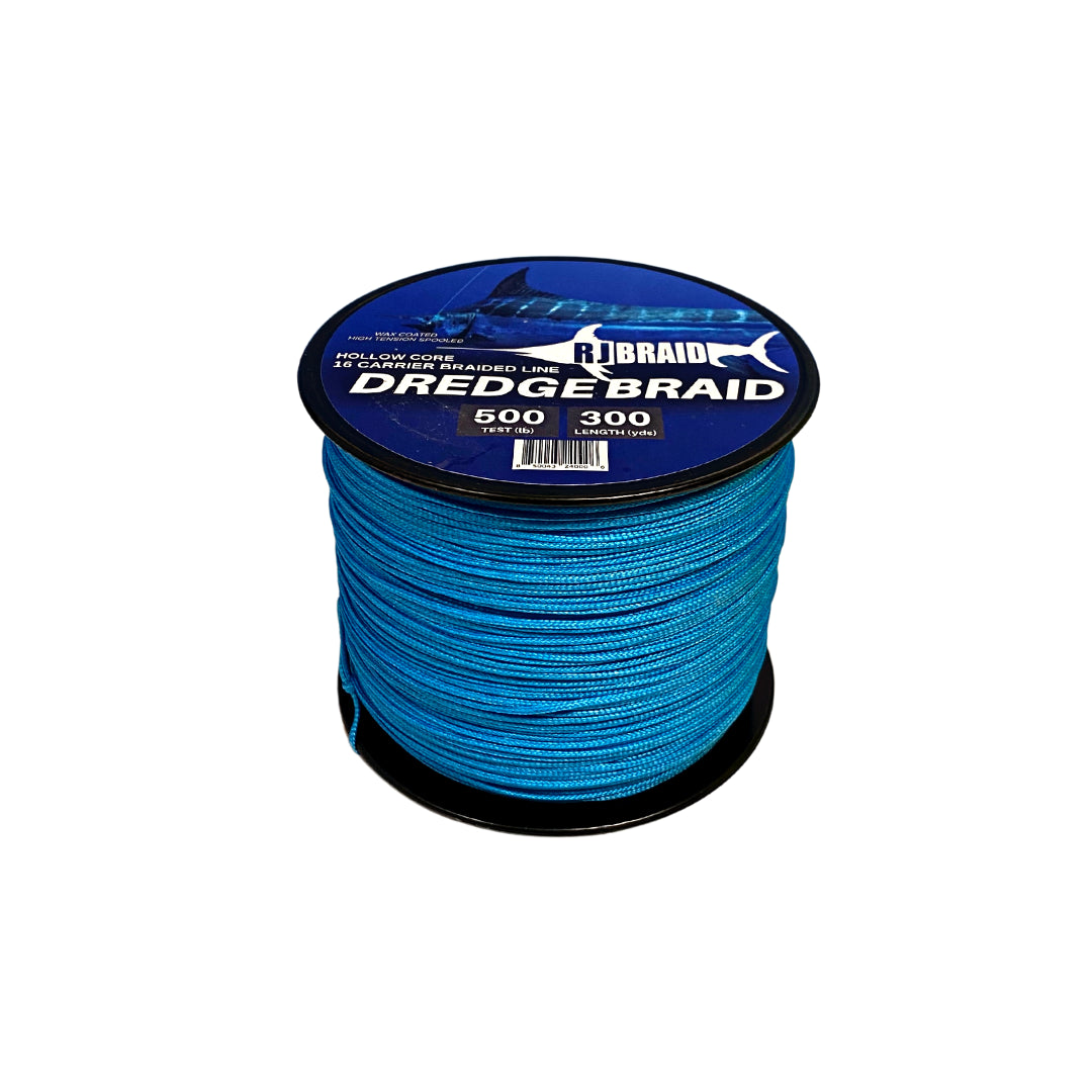 RJ Boyle Hollowcore Dredge Braid - Premium Fishing Line for Saltwater & Freshwater - Ideal for Deep Sea Fishing, Trolling, and Casting