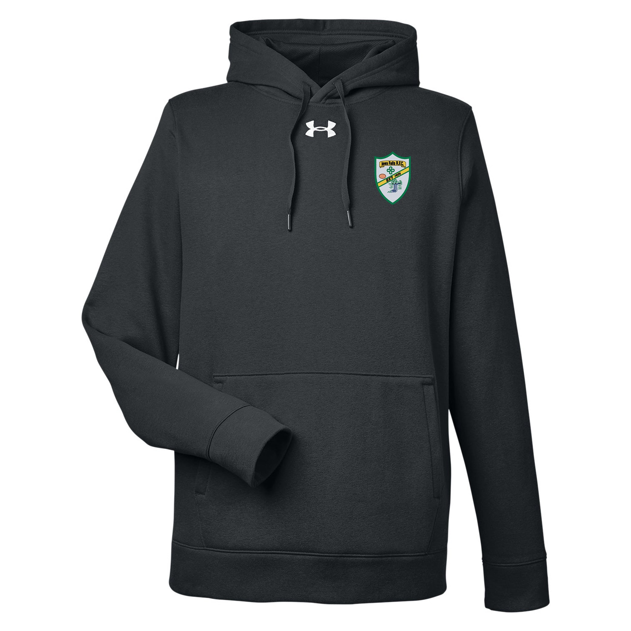 Iowa Falls RFC UA Hustle Hoodie - Men's & Women's Pullover Sweatshirt for Football Fans | Comfortable Fleece Lined Hooded Sweater for Training, Gameday & Casual Wear