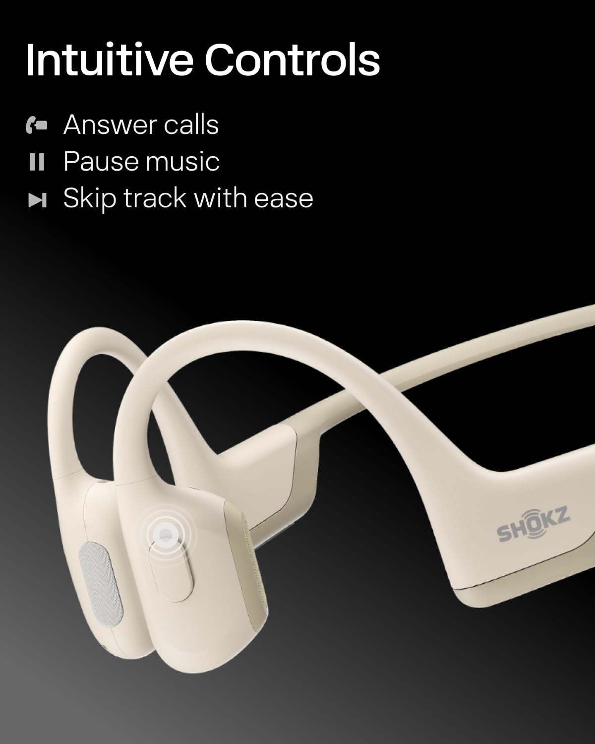 SHOKZ OpenRun Pro Mini Open-Ear Bluetooth Bone Conduction Sports Headphones - Sweatproof Wireless Earbuds for Running, Cycling & Workouts with Premium Bass - Perfect for Gym, Jogging & Outdoor Activities