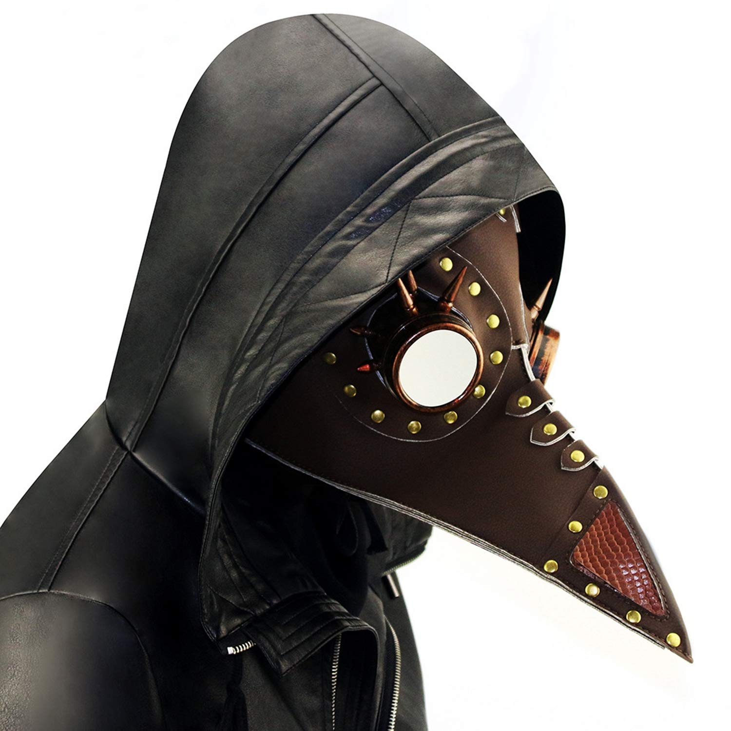 XIAOKEKE Plague Doctor Mask - Long Nose Beak Cosplay Costume for Halloween, Steampunk Party & Role Playing | Vintage Medieval Bird Mask for Christmas, Carnival & Theater Performances