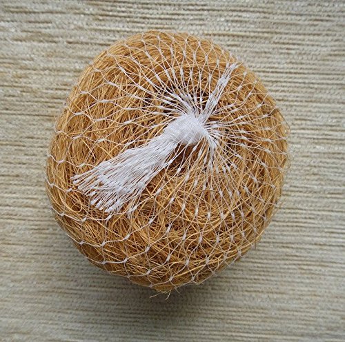 NPRC Natural Vetiver Loofah - 100% Organic Body Scrub Exfoliator for Dead Skin Removal | Effectively Clears Blackheads & Whiteheads | Perfect for Spa Day, Shower Exfoliation & At-Home Skincare Routine