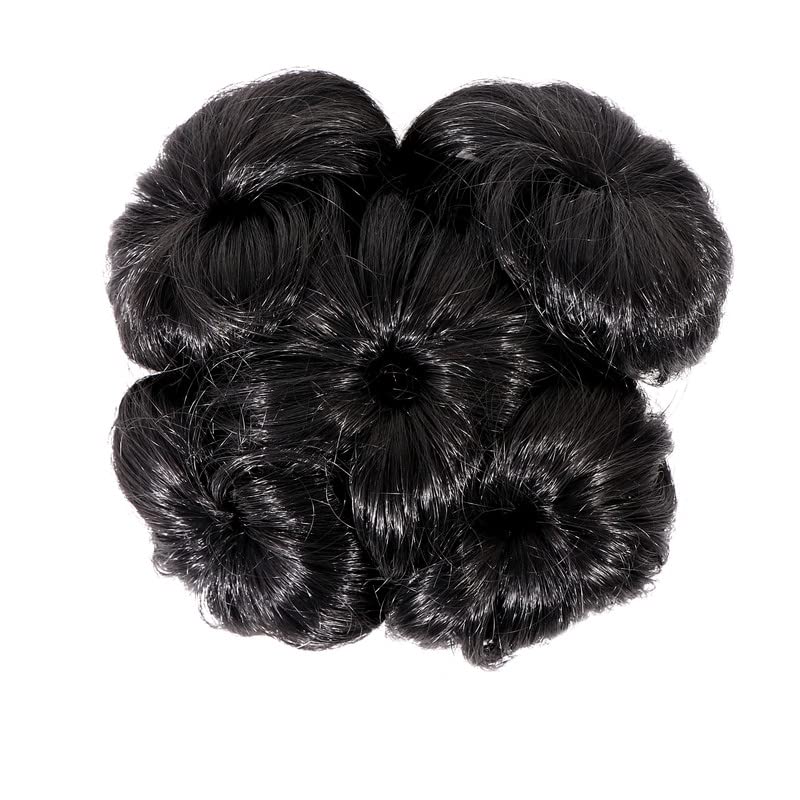 NAVMAV Hair Extension Bun with Stone Work - Clip-in Hairpiece for Women & Girls | Perfect for Weddings, Parties & Special Occasions