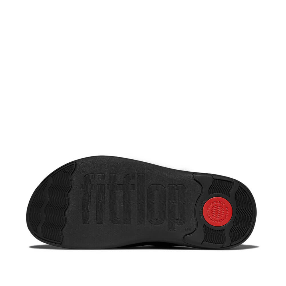 FitFlop Men's F-Mode Go Tonal Webbing Sandals - Comfortable Walking Shoes for Men, Navy Blue & Black | Perfect for Beach, Pool & Summer Outdoor Activities