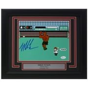 Authentic Mike Tyson Signed Framed 8x10 Punch Out Boxing Photo with JSA COA - Perfect for Sports Memorabilia Collections & Man Cave Decor