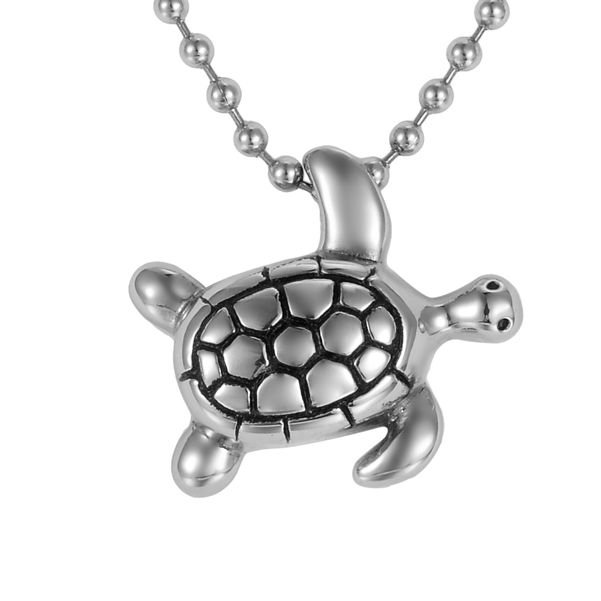 Valyria Turtle Charm Memorial Necklace for Ashes - Cremation Urn Pendant with Funnel - Perfect for Pet Loss, Human Remembrance & Keepsake Jewelry