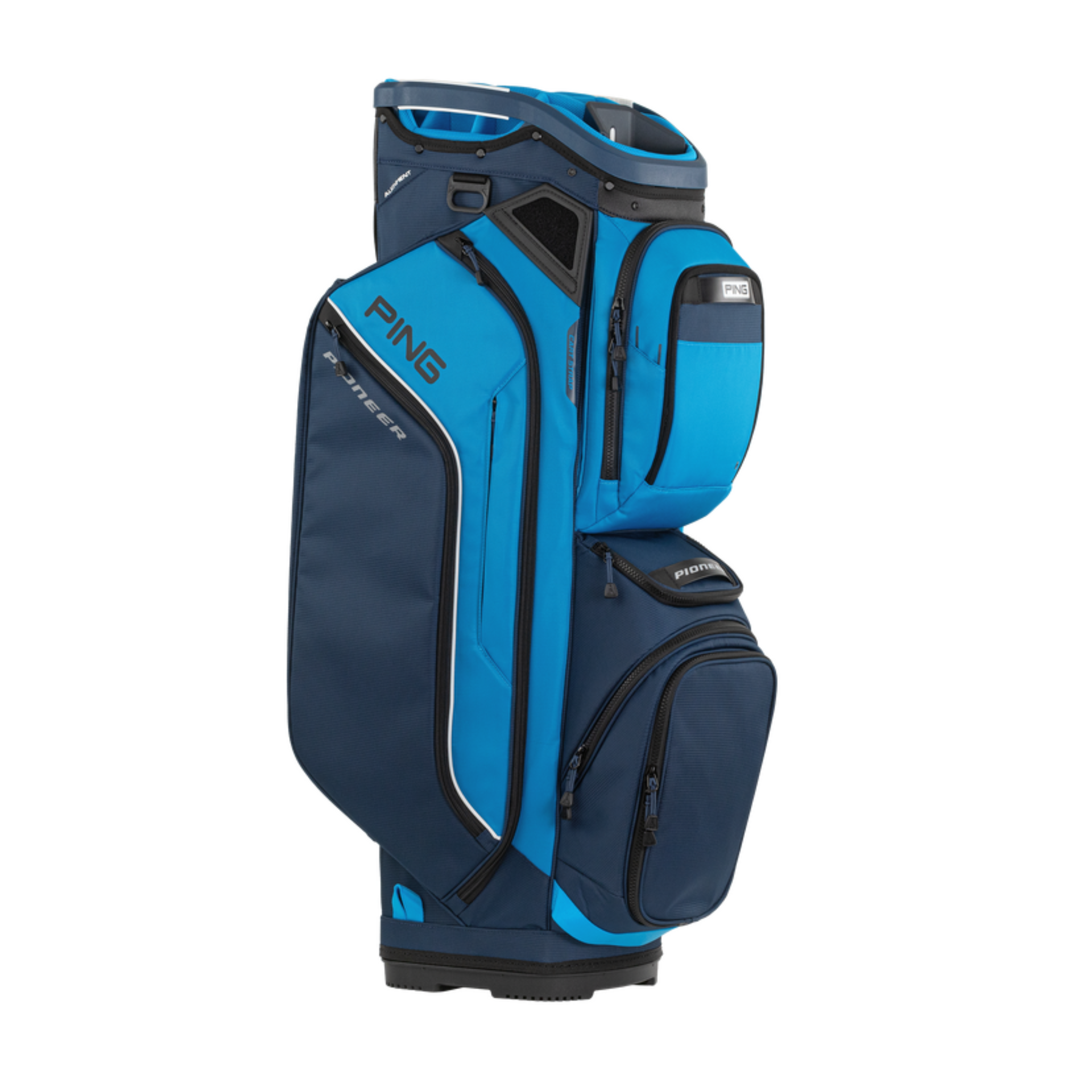 PING Pioneer 244 Golf Cart Bag - Lightweight Stand Bag with 14-Way Divider, Waterproof Pocket & Cooler - Perfect for Golf Tournaments & Driving Range Practice