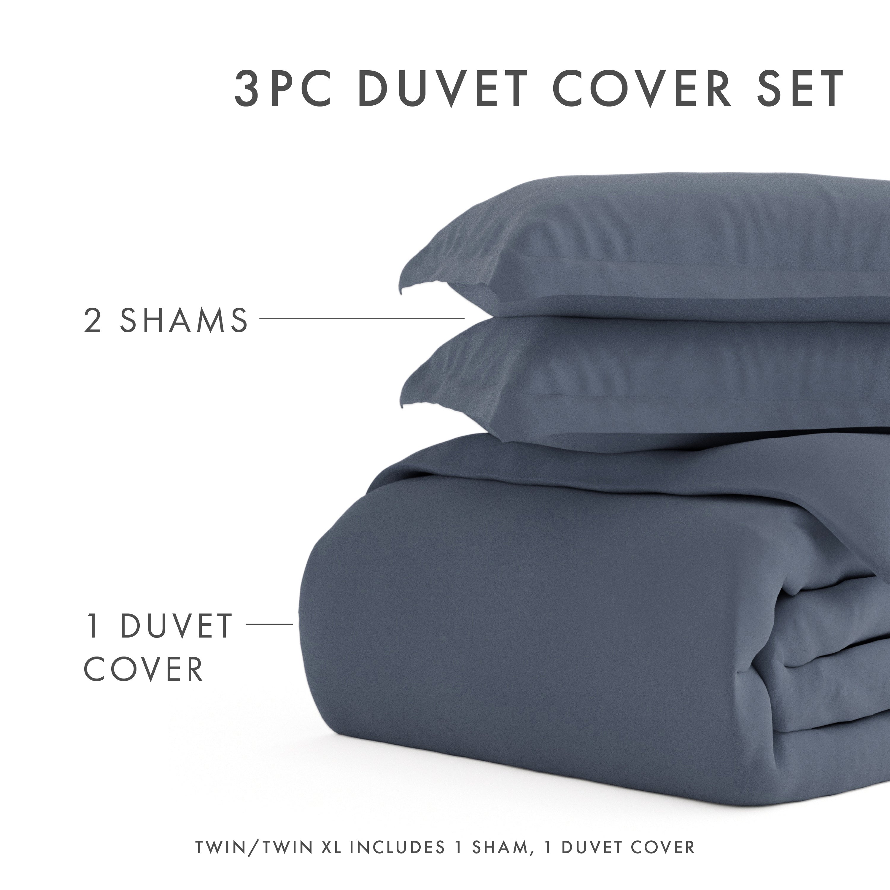 Premium 3-Piece Duvet Cover Set - Soft, Breathable & Wrinkle-Resistant Bedding for a Cozy Night's Sleep - Perfect for Master Bedroom, Guest Room & Dorm Decor