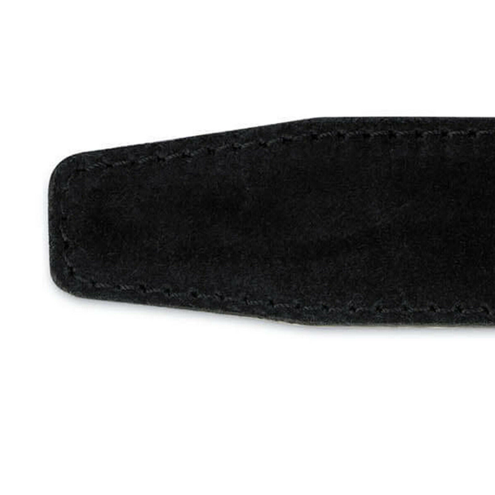 Ferragamo Belt Strap Replacement - 35mm Genuine Leather Black Suede Band for Buckle | Perfect for Dress Pants, Suits & Formal Occasions