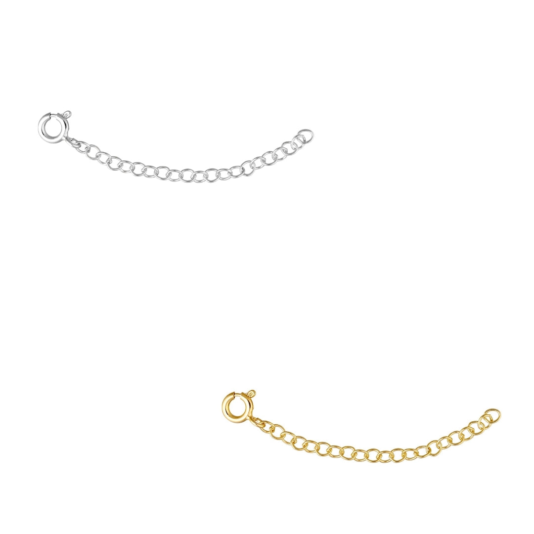 Clip On Extension Chain for Necklaces & Bracelets - Adjustable Jewelry Extender for Pendants & Charms - Perfect for Layering, Gifting & Customizing Jewelry