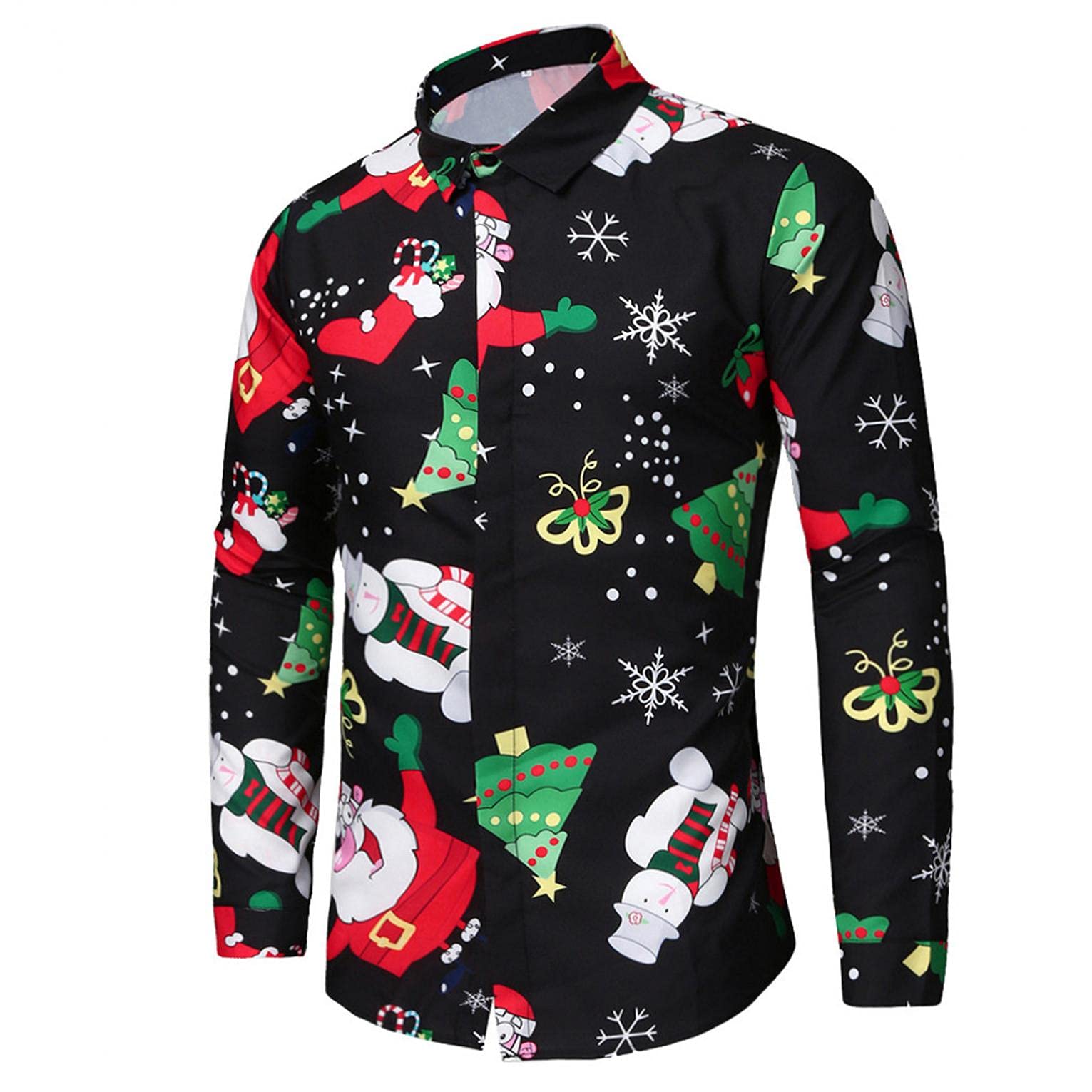 Men's Slim Fit Button Down Dress Shirts - Casual Printed Long Sleeve Pullover Shirts & Stylish Blouse Tops for Office, Party & Everyday Wear | Fashionable & Comfortable Men's Shirts for Work, Dating & Social Events