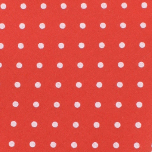 Cinnabar Red & White Polka Dot Cotton Pocket Square for Men | Elegant Handkerchief for Weddings, Business & Formal Occasions