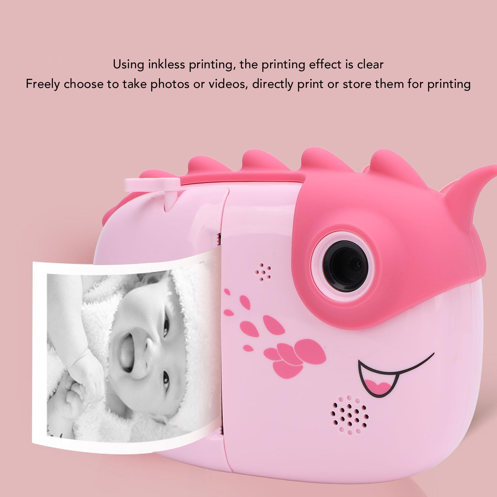 Instant Print Digital Camera with Front & Rear Dual Lens - 1080P 48MP Selfie Camera with 3