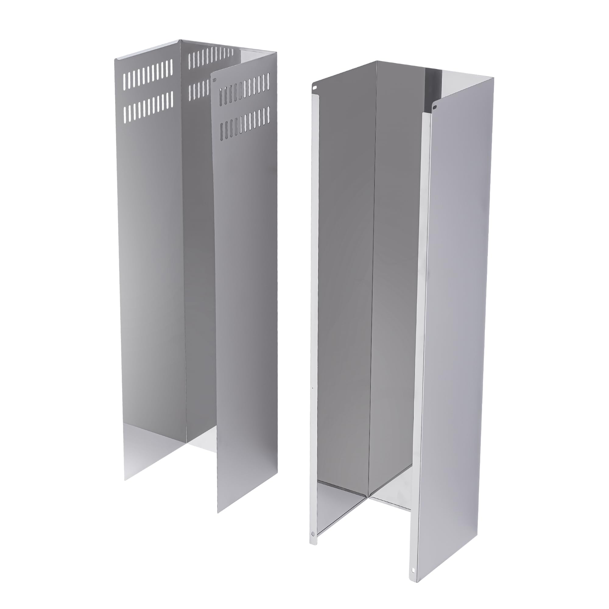 Stainless Steel Adjustable Range Hood Extension Chimney Duct Cover - Wall Mount & Ceiling Installation for Kitchen Ventilation