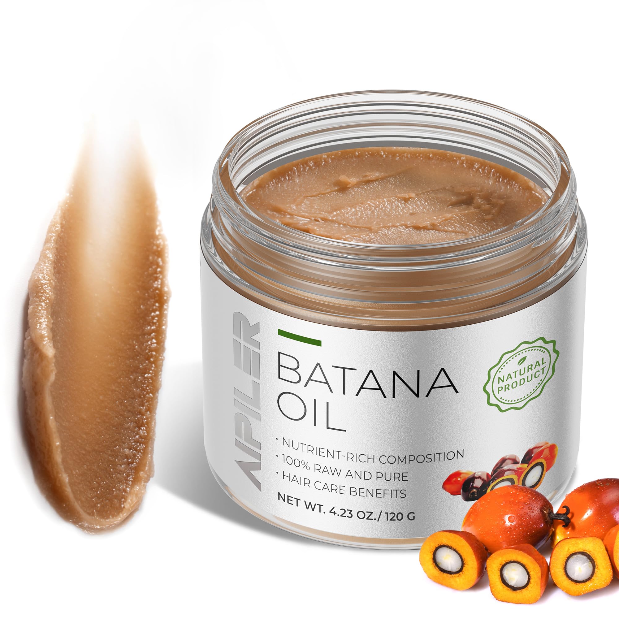 100% Pure Raw Batana Oil from Honduras - Unrefined Hair Growth Treatment for Men & Women | Promotes Thicker, Healthier Hair | 4.23 oz | Ideal for Daily Scalp Massage & Natural Hair Care Routine